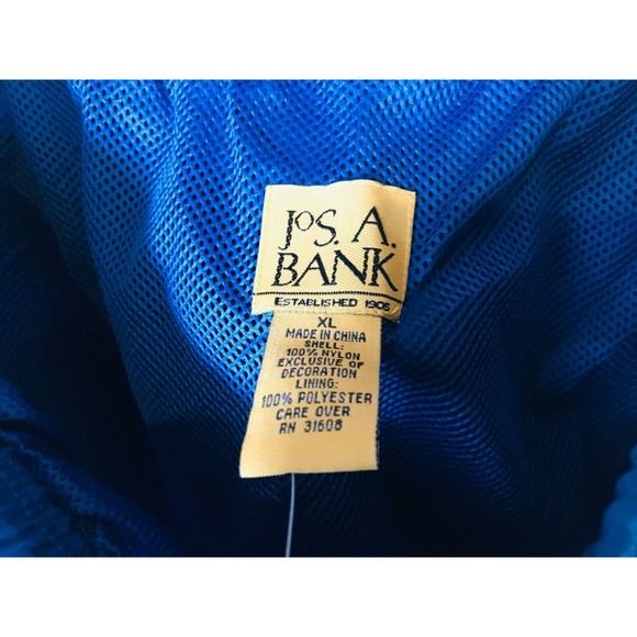 Jos A Bank Swimming Trunks Mens Sz XL Blue Swimsuit Mesh Brief Lined - Picture 8 of 10